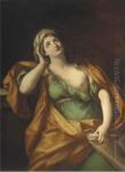 A Sibyl Oil Painting by Guido Reni