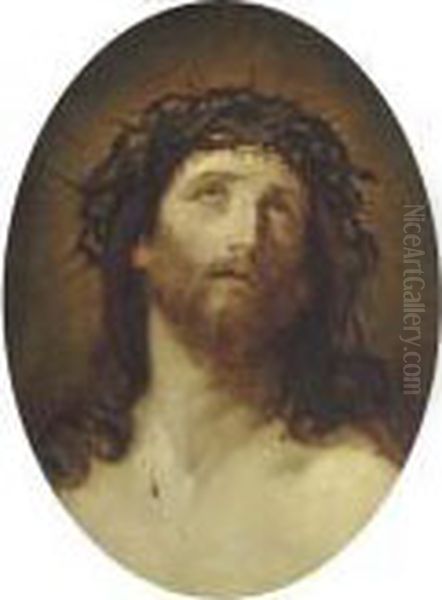 Christ Crowned With Thorns Oil Painting by Guido Reni