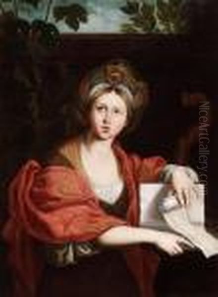 Portrait Of A Sybil Oil Painting by Guido Reni