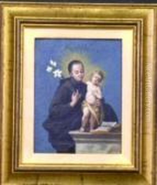 Saint Anthony Of Padua With The Infant Christ Oil Painting by Guido Reni