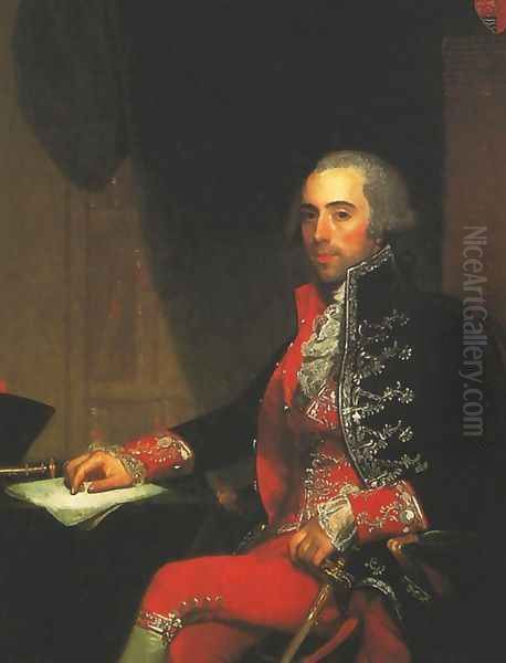 Portrait of Don Jose de Jaudenes y Nebot Oil Painting by Gilbert Stuart