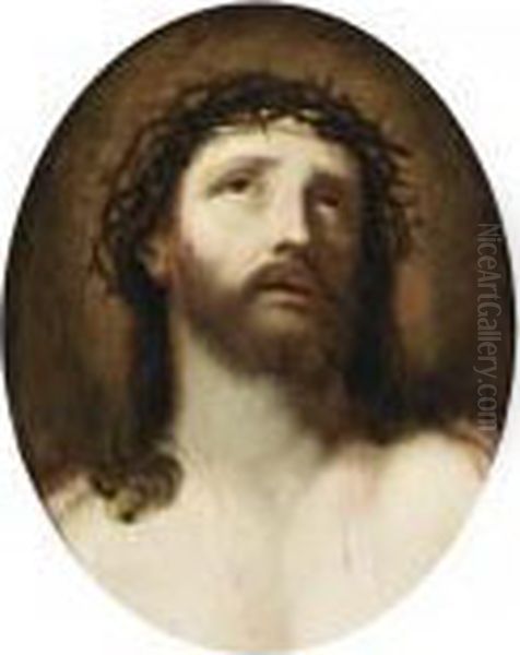 Christ As The Man Of Sorrows Oil Painting by Guido Reni