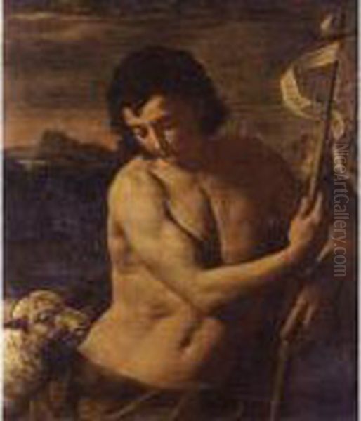 Saint John The Baptist Oil Painting by Guido Reni