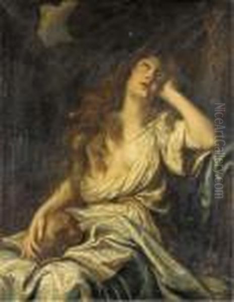 The Penitent Magdalene Oil Painting by Guido Reni