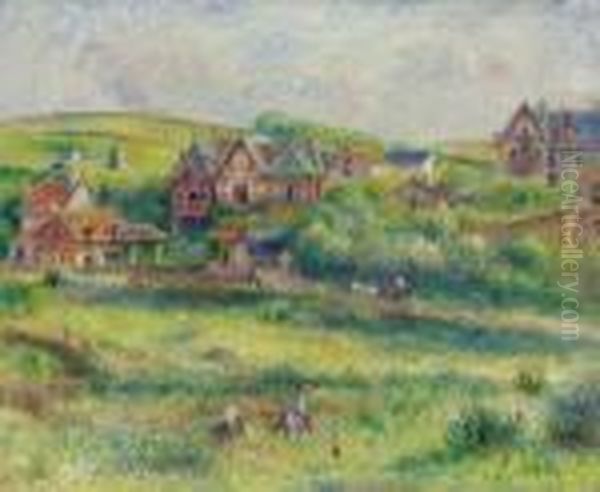 Le Chlet De Blanche Pierson A Pourville Oil Painting by Pierre Auguste Renoir