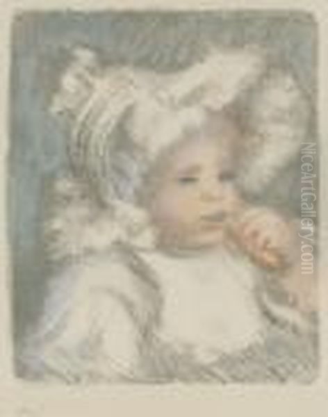 L'enfant Au Biscuit Oil Painting by Pierre Auguste Renoir