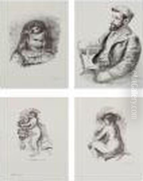 L'album Des Douze Lithographies Originales De Pierre-auguste Renoir Oil Painting by Pierre Auguste Renoir