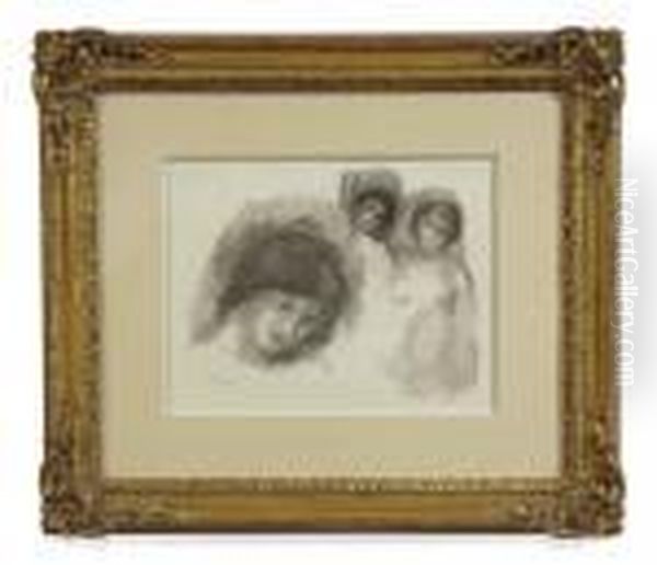 La Pierre Aux Trois Croquis Oil Painting by Pierre Auguste Renoir