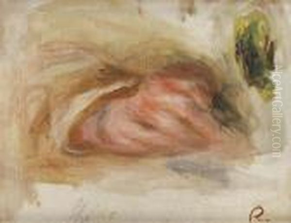 Main De Coco Oil Painting by Pierre Auguste Renoir