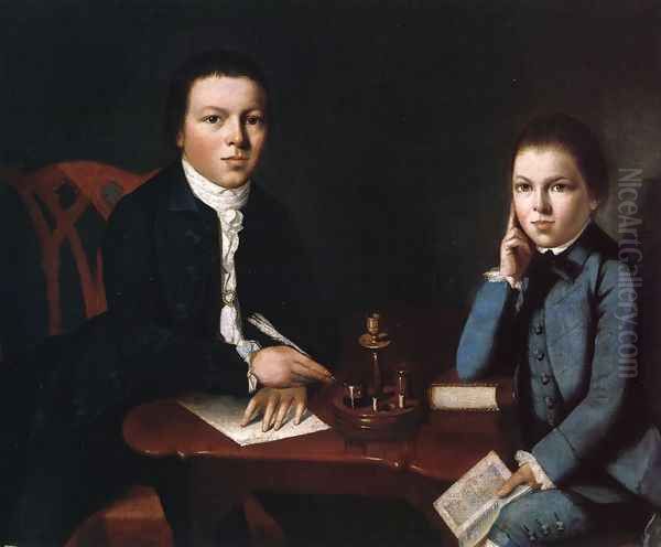 Francis Malbone and His Brother Saunders Oil Painting by Gilbert Stuart