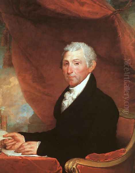 James Monroe 1818-20 Oil Painting by Gilbert Stuart