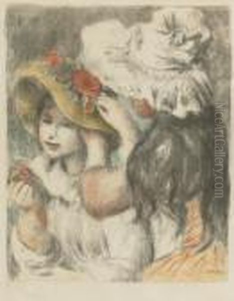 Le Chapeau Epingle, 2e Planche Oil Painting by Pierre Auguste Renoir