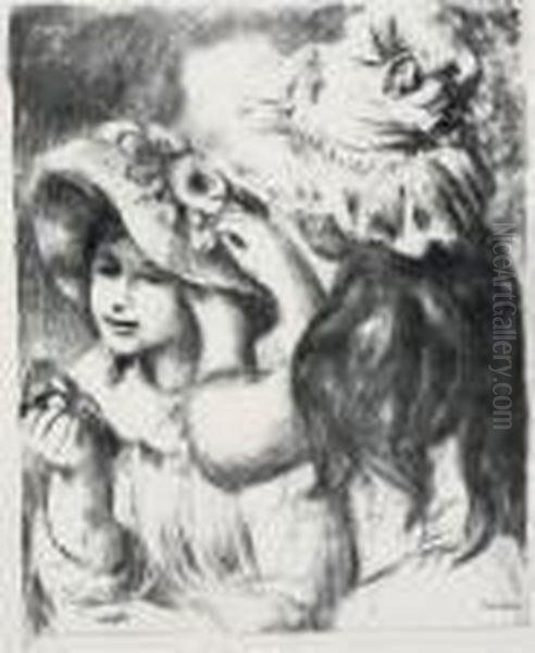 Le Chapeau Epingle Oil Painting by Pierre Auguste Renoir