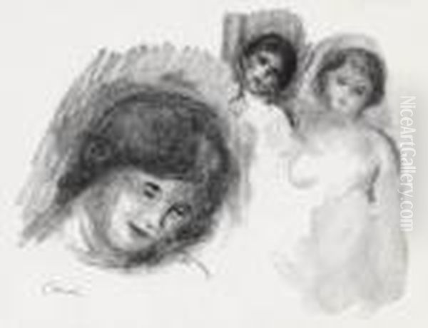 La Pierre Au Trois Croquis Oil Painting by Pierre Auguste Renoir