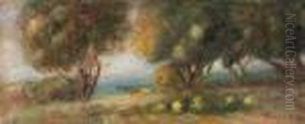 Paysage Au Bord De La Mer Oil Painting by Pierre Auguste Renoir