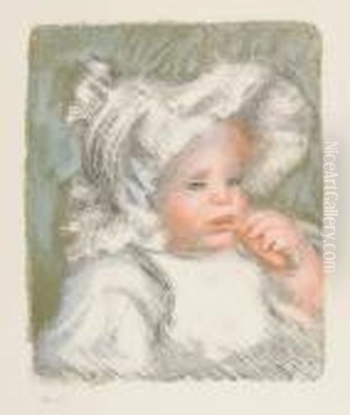 Enfant Aubiscuit - Jean Renoir Oil Painting by Pierre Auguste Renoir