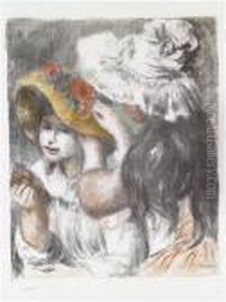 Le Chapeauepingle Oil Painting by Pierre Auguste Renoir