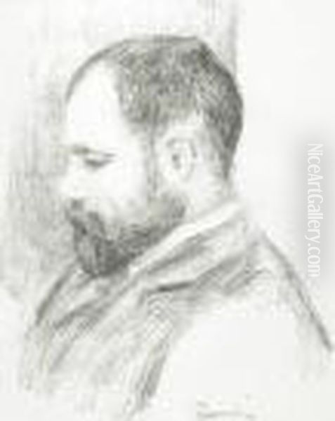 Ambroise Vollard, From L'album Des Douzelithographies Oil Painting by Pierre Auguste Renoir