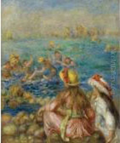 Baigneuses Oil Painting by Pierre Auguste Renoir