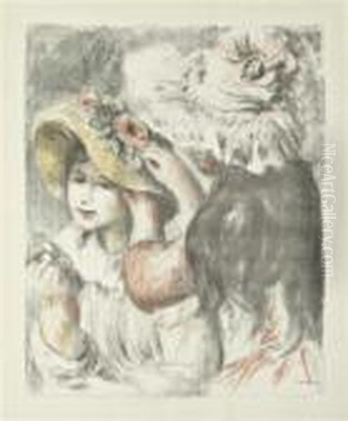 Le Chapeau Epingle: 2e Planche Oil Painting by Pierre Auguste Renoir