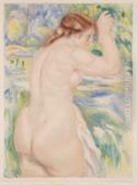 Baigneuse Oil Painting by Pierre Auguste Renoir