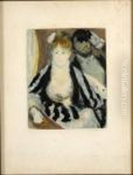 Au Theatre Oil Painting by Pierre Auguste Renoir