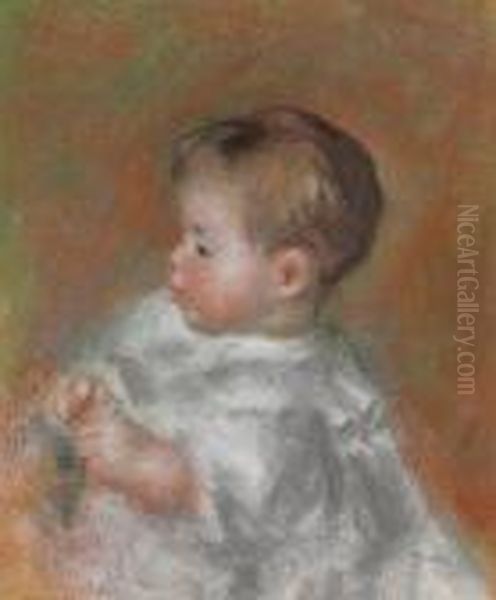 Marie-louise Durand-ruel Oil Painting by Pierre Auguste Renoir