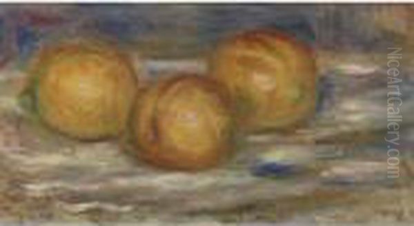 Trois Citrons Oil Painting by Pierre Auguste Renoir