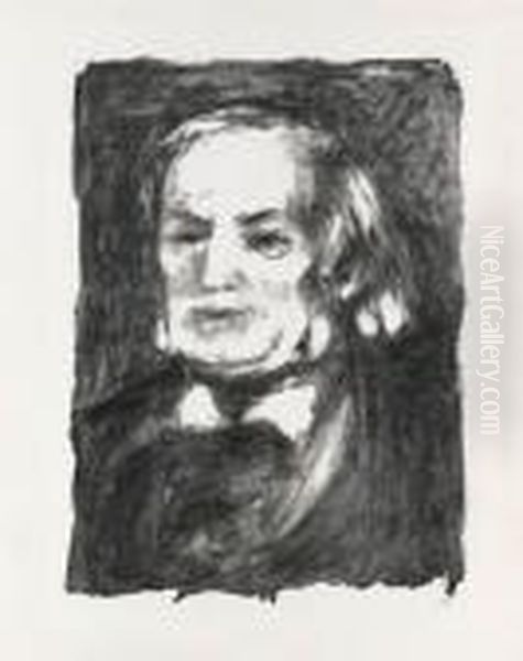 Richard Wagner Oil Painting by Pierre Auguste Renoir