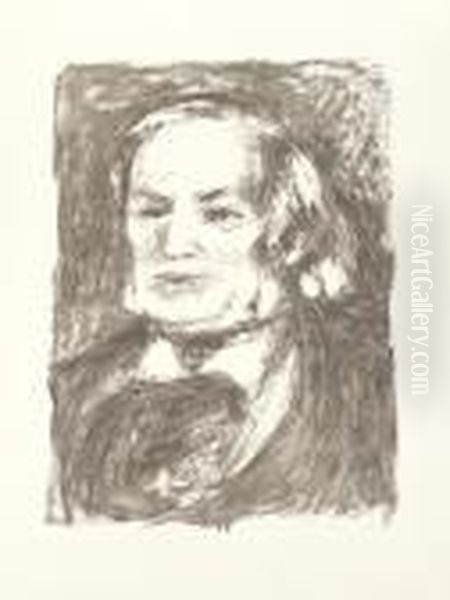 Richard Wagner Oil Painting by Pierre Auguste Renoir