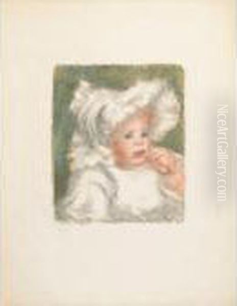 L'enfant Au Biscuit (jean Renoir) Oil Painting by Pierre Auguste Renoir