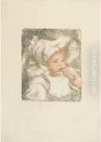 L'enfant Au Biscuit (jean Renoir) Oil Painting by Pierre Auguste Renoir