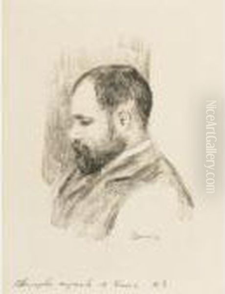 Ambroise Vollard Oil Painting by Pierre Auguste Renoir