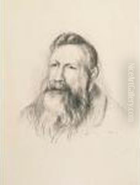 Auguste Rodin Oil Painting by Pierre Auguste Renoir