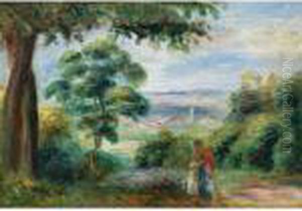 Paysage Oil Painting by Pierre Auguste Renoir