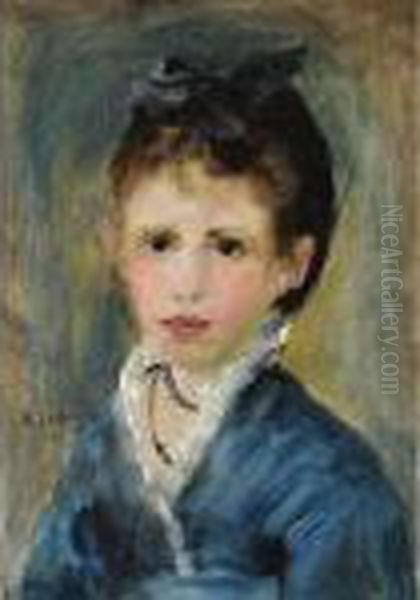 Mademoiselle Marthe Le Coeur Oil Painting by Pierre Auguste Renoir