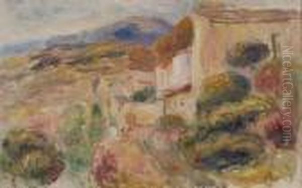 La Poste A Cagnes Oil Painting by Pierre Auguste Renoir