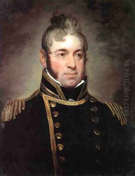 Commodore William Bainbridge, Commander of The Constitution (1774-1833) Oil Painting by Gilbert Stuart