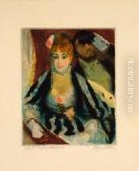 La Loge Oil Painting by Pierre Auguste Renoir