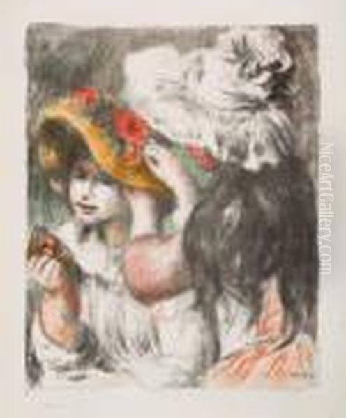 Le Chapeau Epingle Oil Painting by Pierre Auguste Renoir