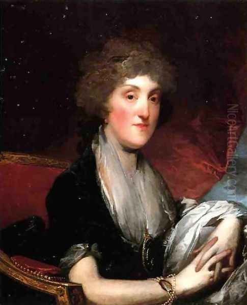 Mrs. Alexander James Dallas, nee Arabella Maria Smith Oil Painting by Gilbert Stuart