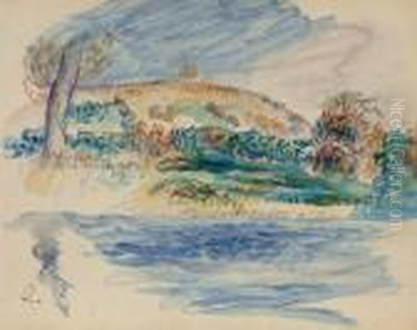 Paysage Oil Painting by Pierre Auguste Renoir