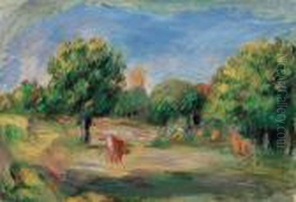 Paysage Oil Painting by Pierre Auguste Renoir