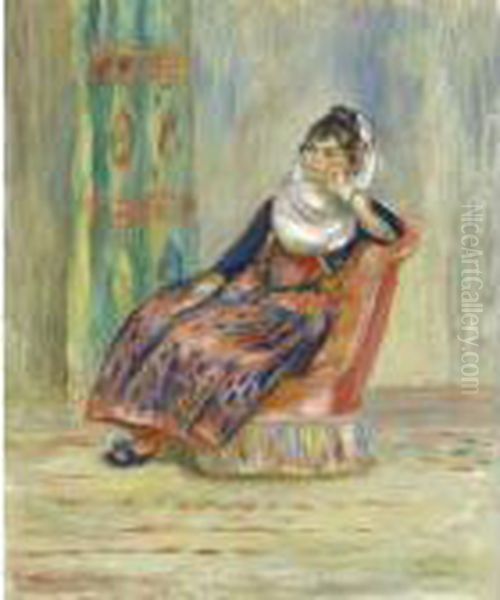 L'algerienne Oil Painting by Pierre Auguste Renoir