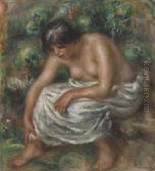 La Toilette Apres Le Bain Oil Painting by Pierre Auguste Renoir