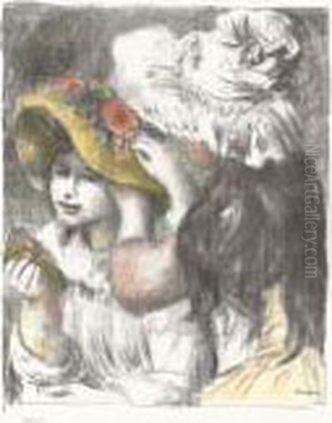 Le Chapeau Epingle, 2e Planche Oil Painting by Pierre Auguste Renoir