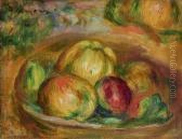 Compotier De Pommes Oil Painting by Pierre Auguste Renoir