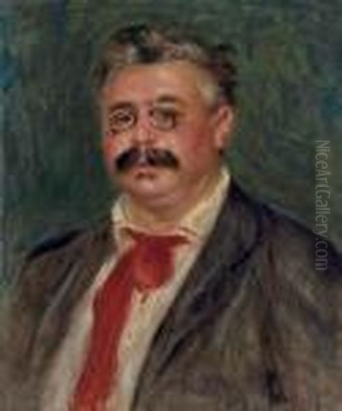 Portrait De Wilhelm Muhlfeld Oil Painting by Pierre Auguste Renoir