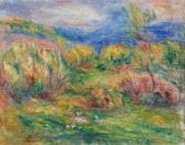 Pejzaz Z Okolic Cagnes-sur-mer Oil Painting by Pierre Auguste Renoir