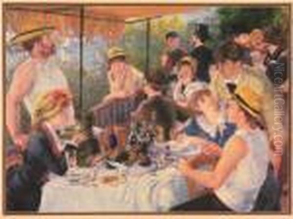 Luncheon Of The Boating Party Oil Painting by Pierre Auguste Renoir